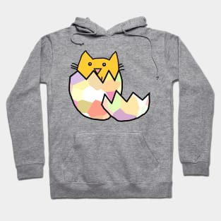 Cute Cat Hatching from Easter Egg as Kitten Hoodie